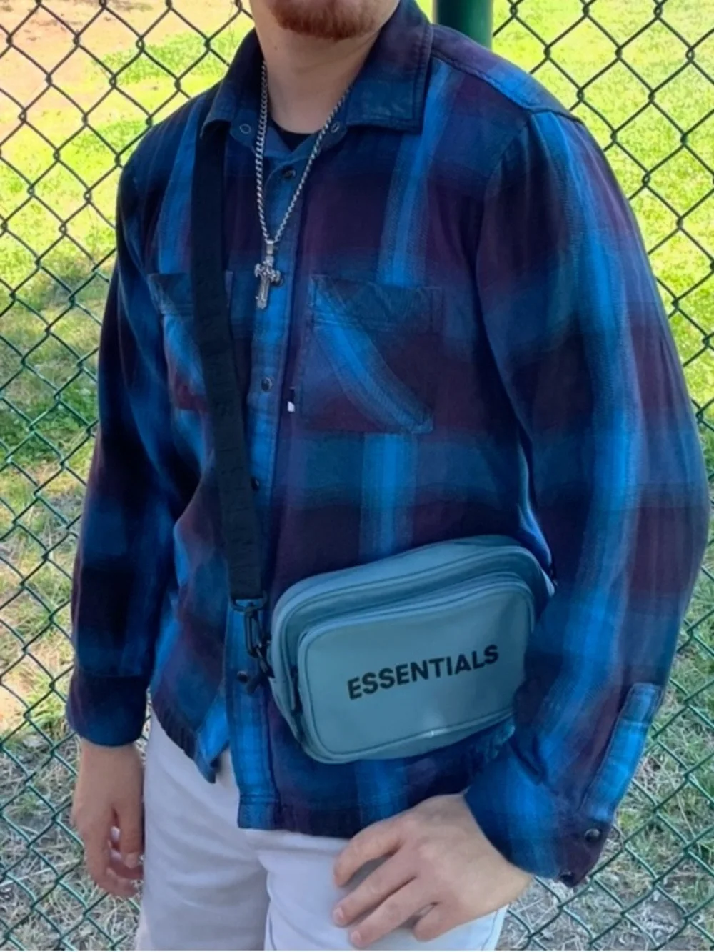 THE NORTH FACE MEN LONG SLEEVE BUTTON DOWN FLANNEL SHIRT CHECK PLAID peacock gym